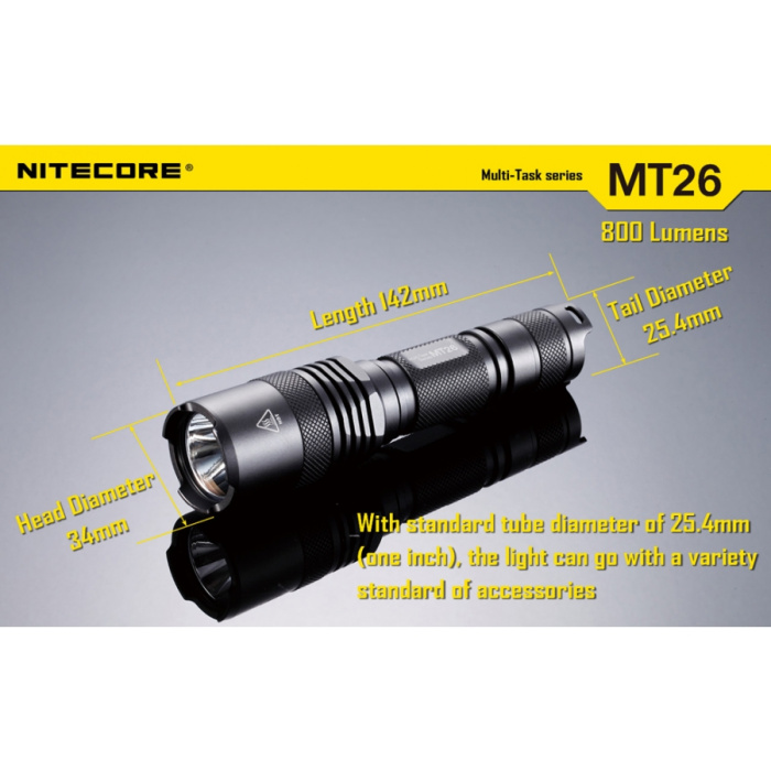 Latarka Nitecore MT26 Multi-Task 800 Lumenów